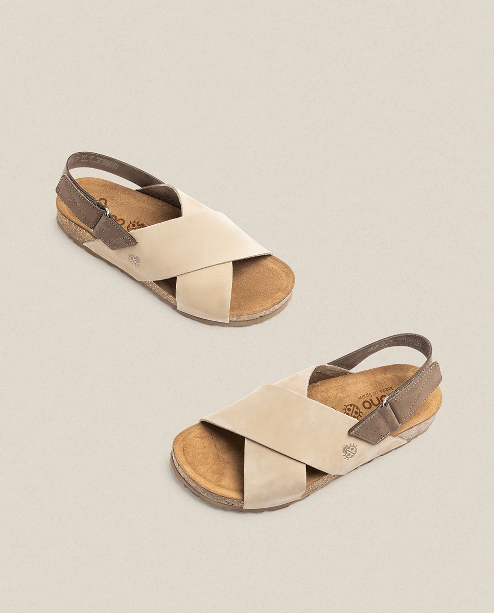 Sandalia plana Jerba 134 beige - Image 3
