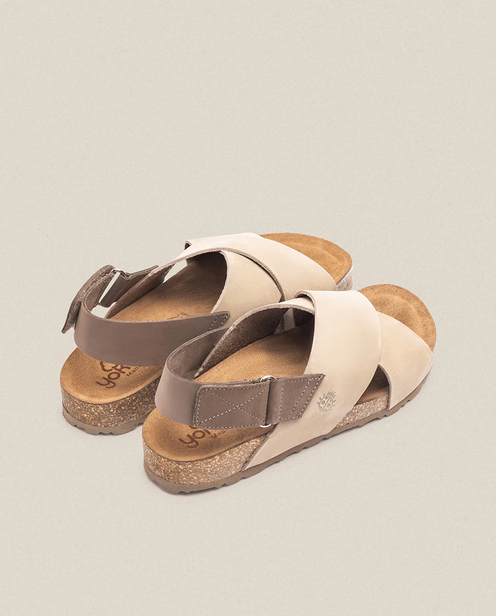 Sandalia plana Jerba 134 beige - Image 4