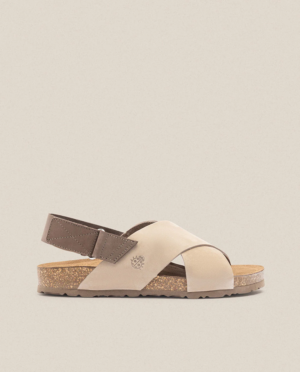 Sandalia plana Jerba 134 beige - Image 7