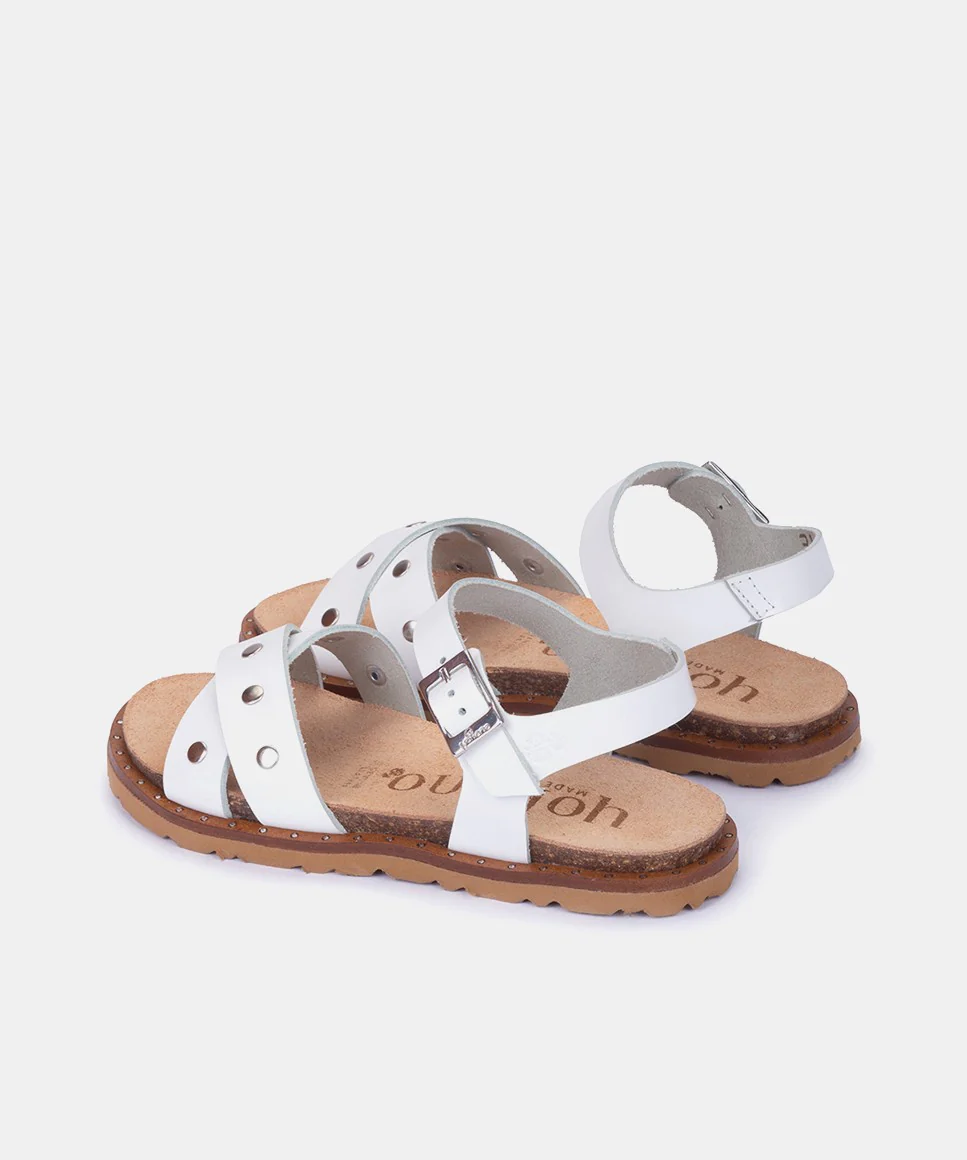 Sandalia plana LUSBO-129 blanco - Image 3