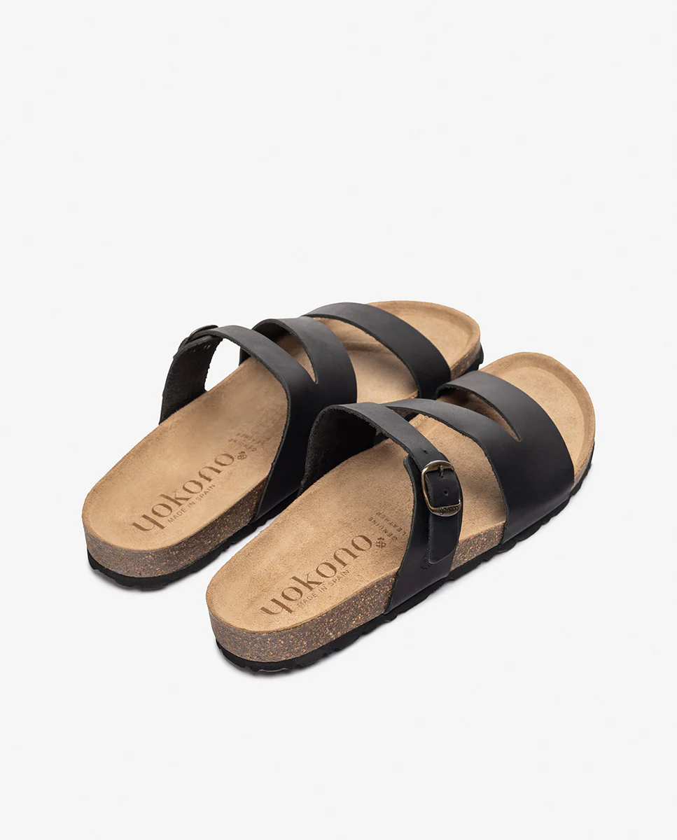 Sandalia plana MACAM-250 negro - Image 3
