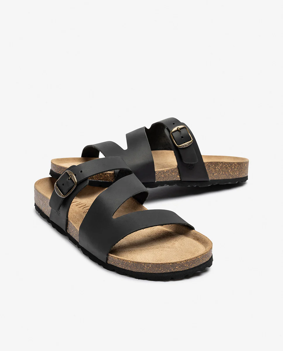 Sandalia plana MACAM-250 negro - Image 6