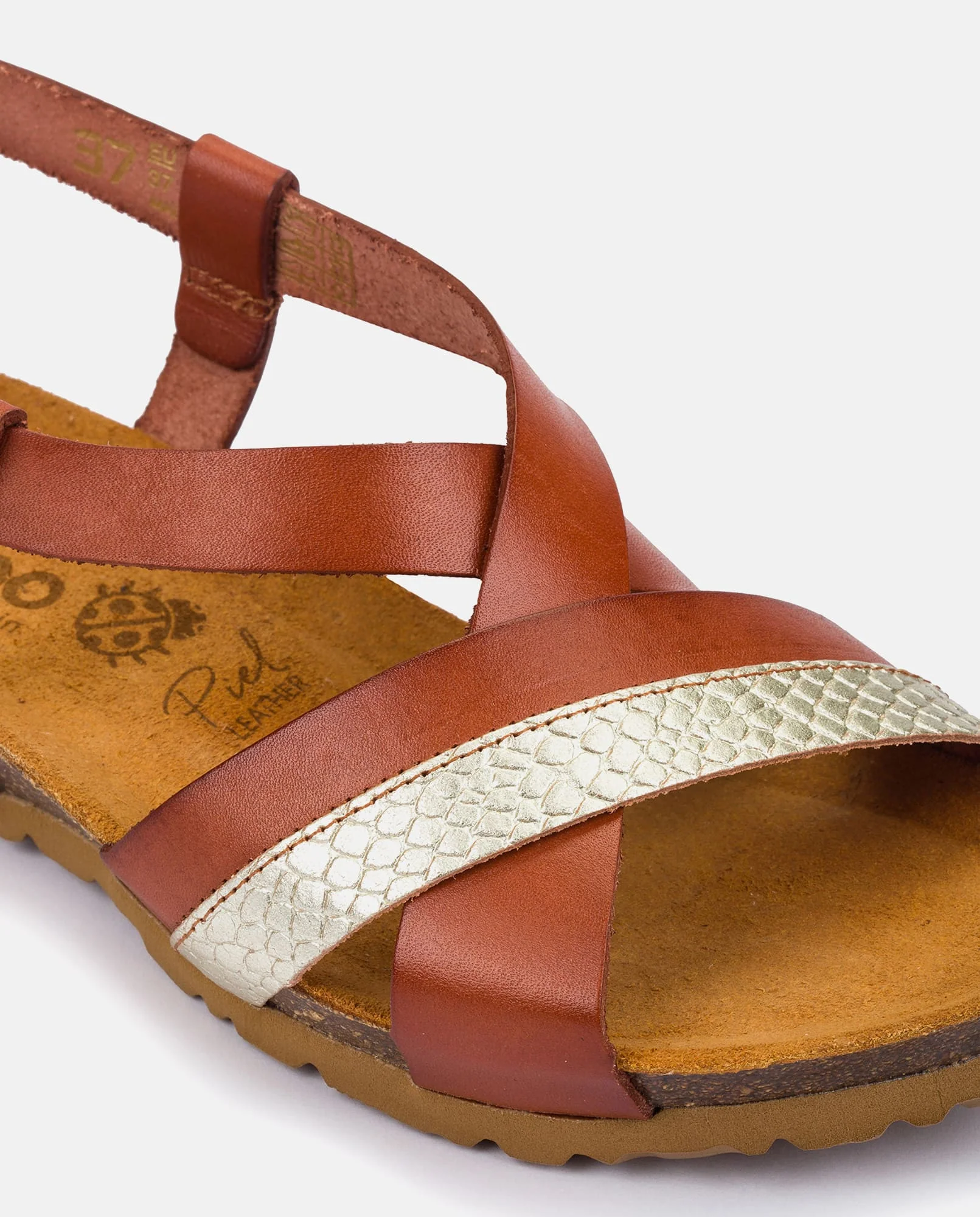 Sandalia plana Monaco 188 marron - Image 2