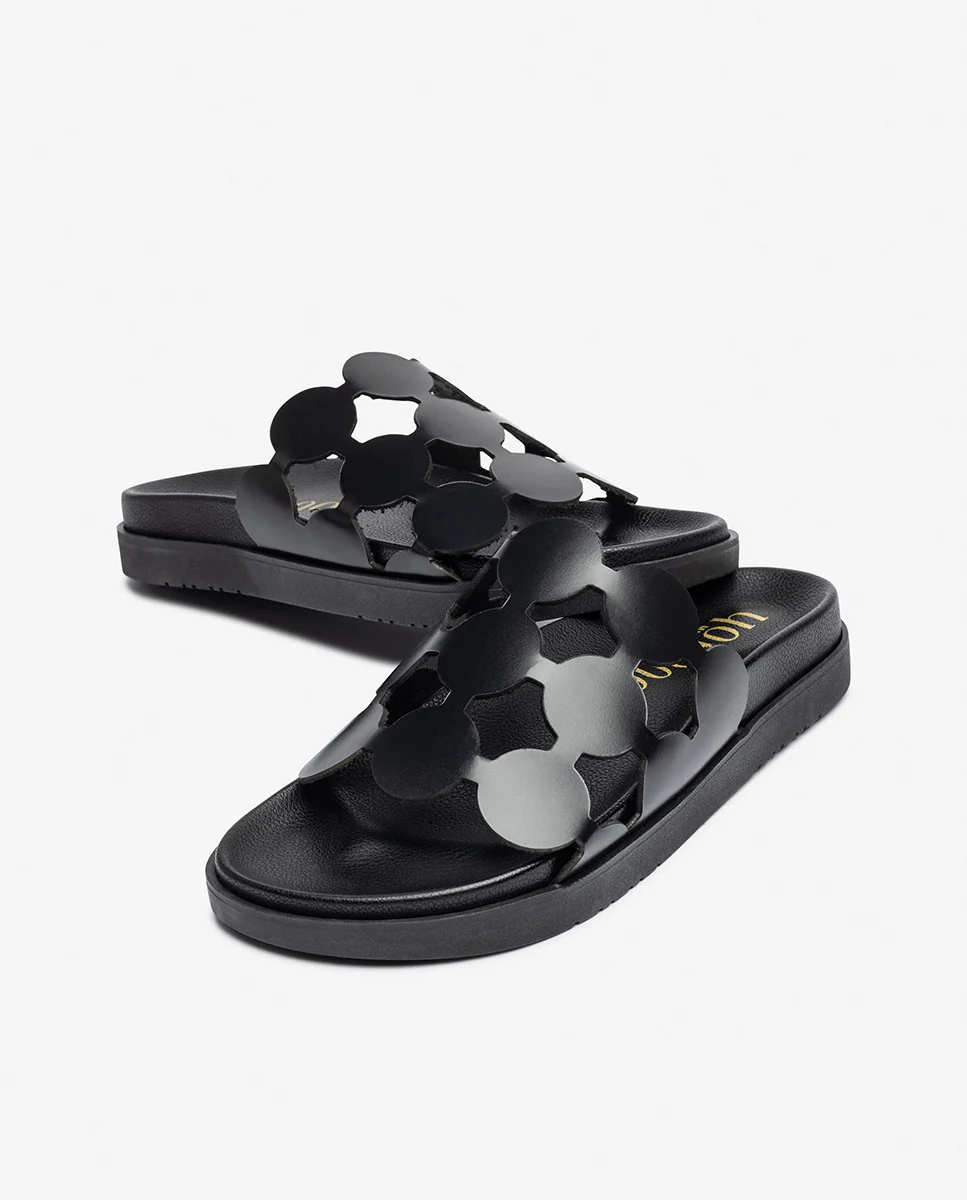 Sandalia plana MORENA-256 negro - Image 6