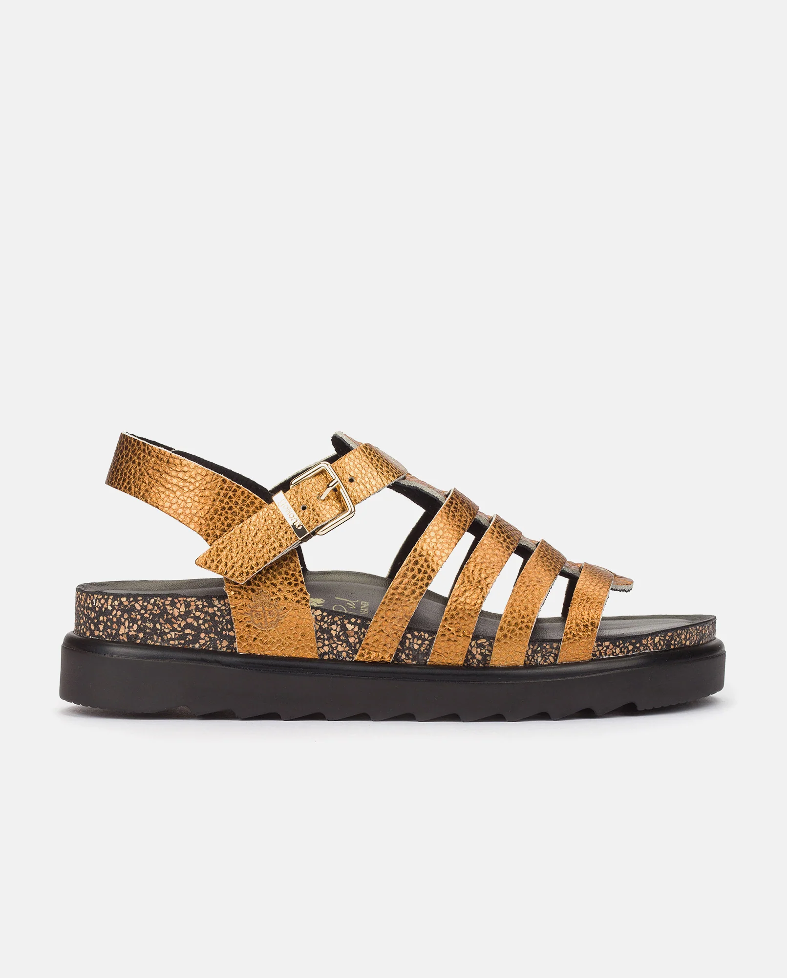 Sandalia plana Tunez 107 marron