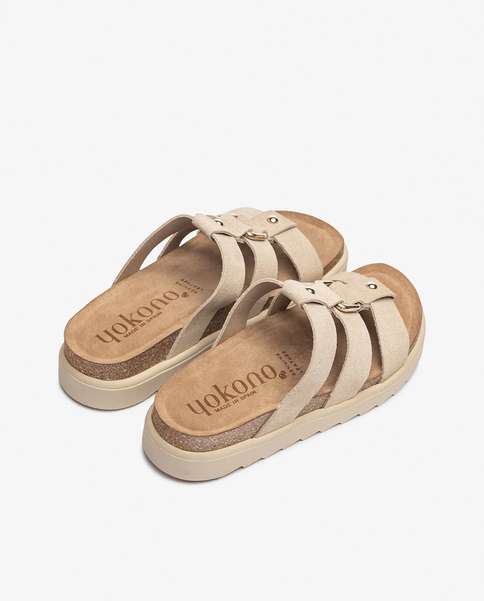 Sandalia de plataforma TUNEZ-256 beige - Image 5
