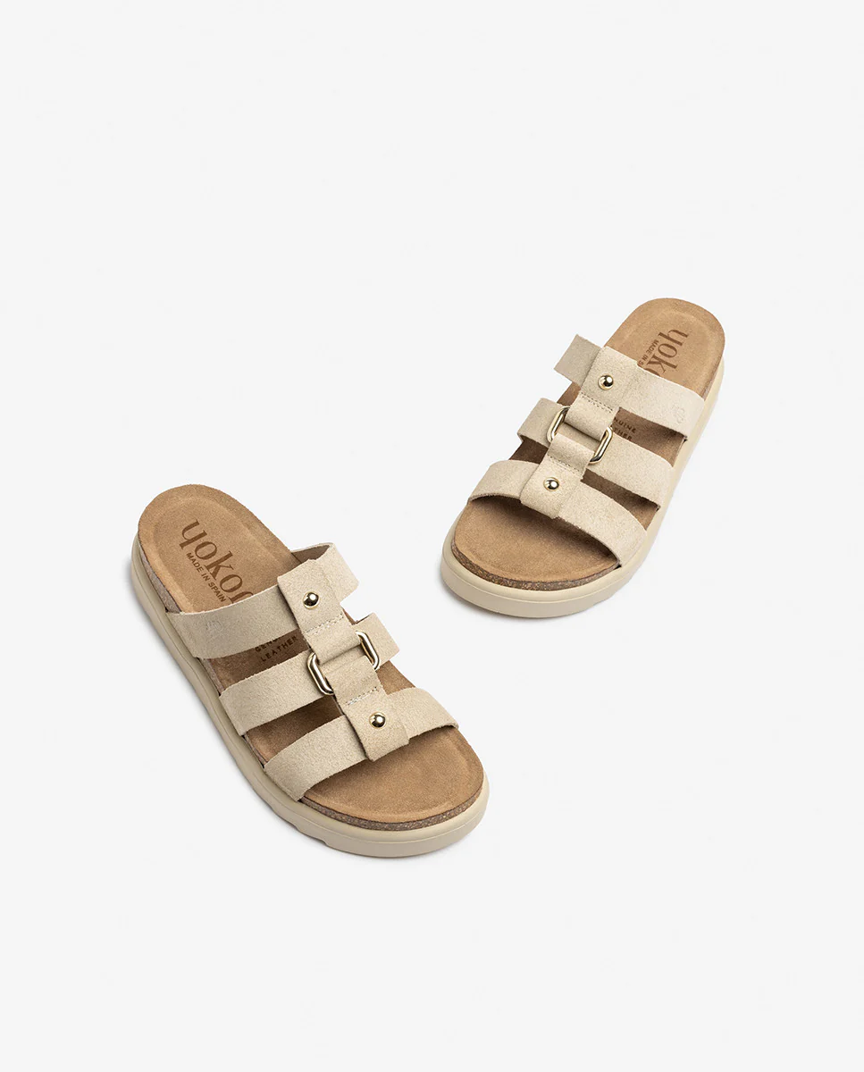 Sandalia de plataforma TUNEZ-256 beige - Image 6