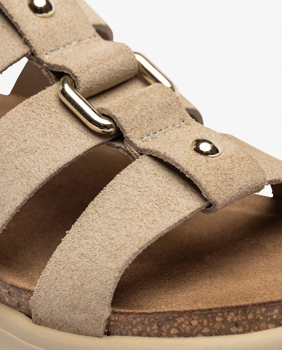 Sandalia de plataforma TUNEZ-256 beige - Image 7