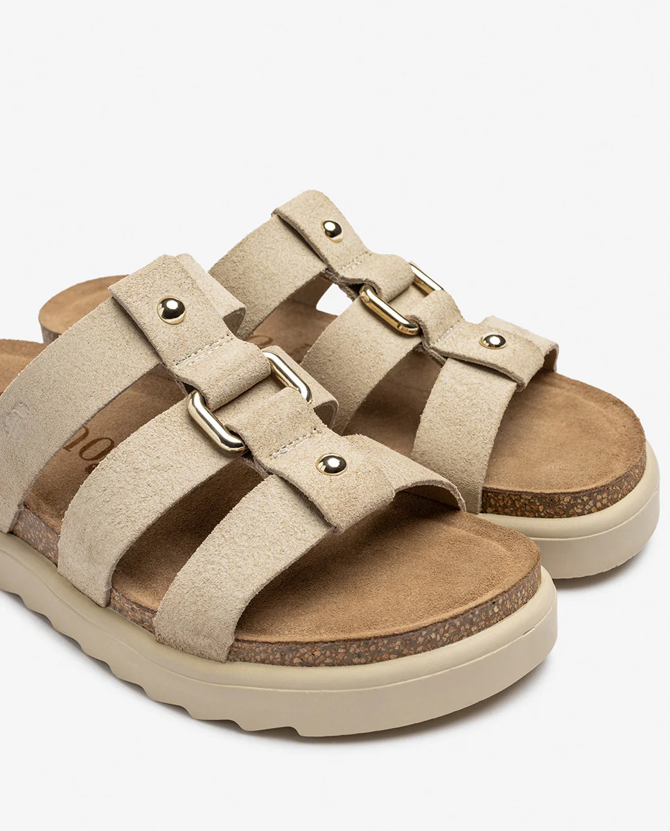 Sandalia de plataforma TUNEZ-256 beige - Image 8