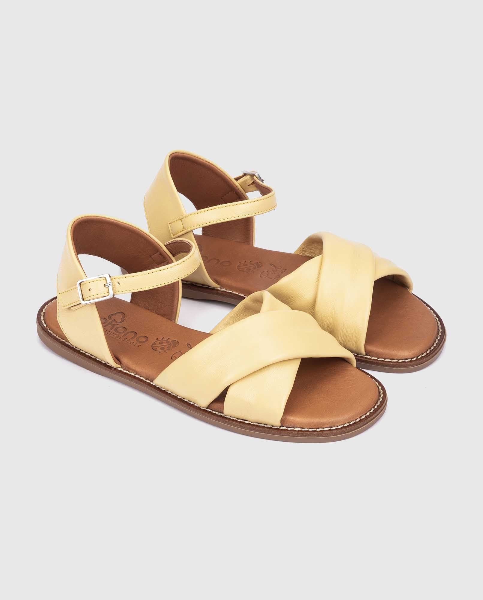 Sandalia plana Vera 003 amarillo - Image 3