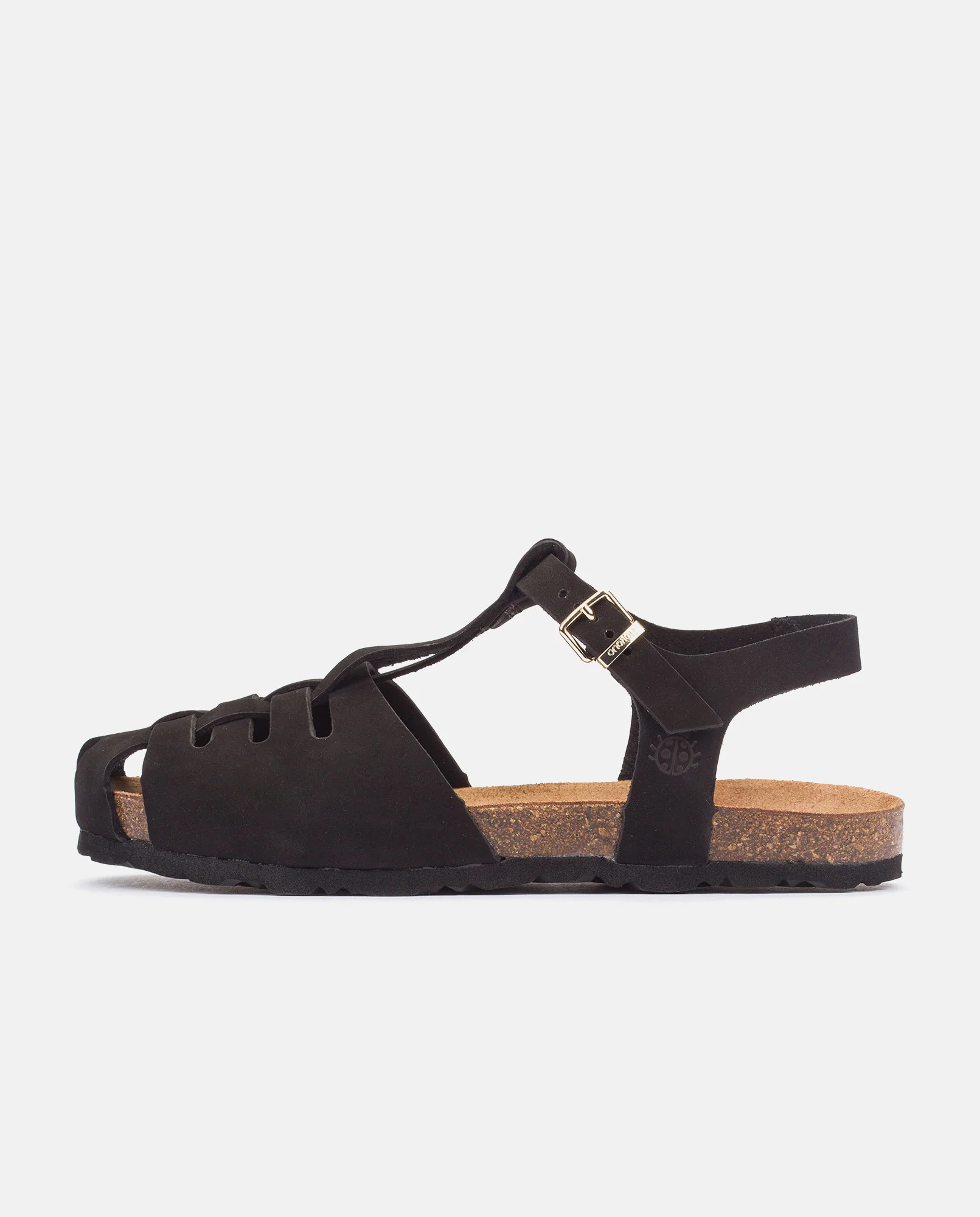 Sandalia plana Villa 180 negro - Image 6