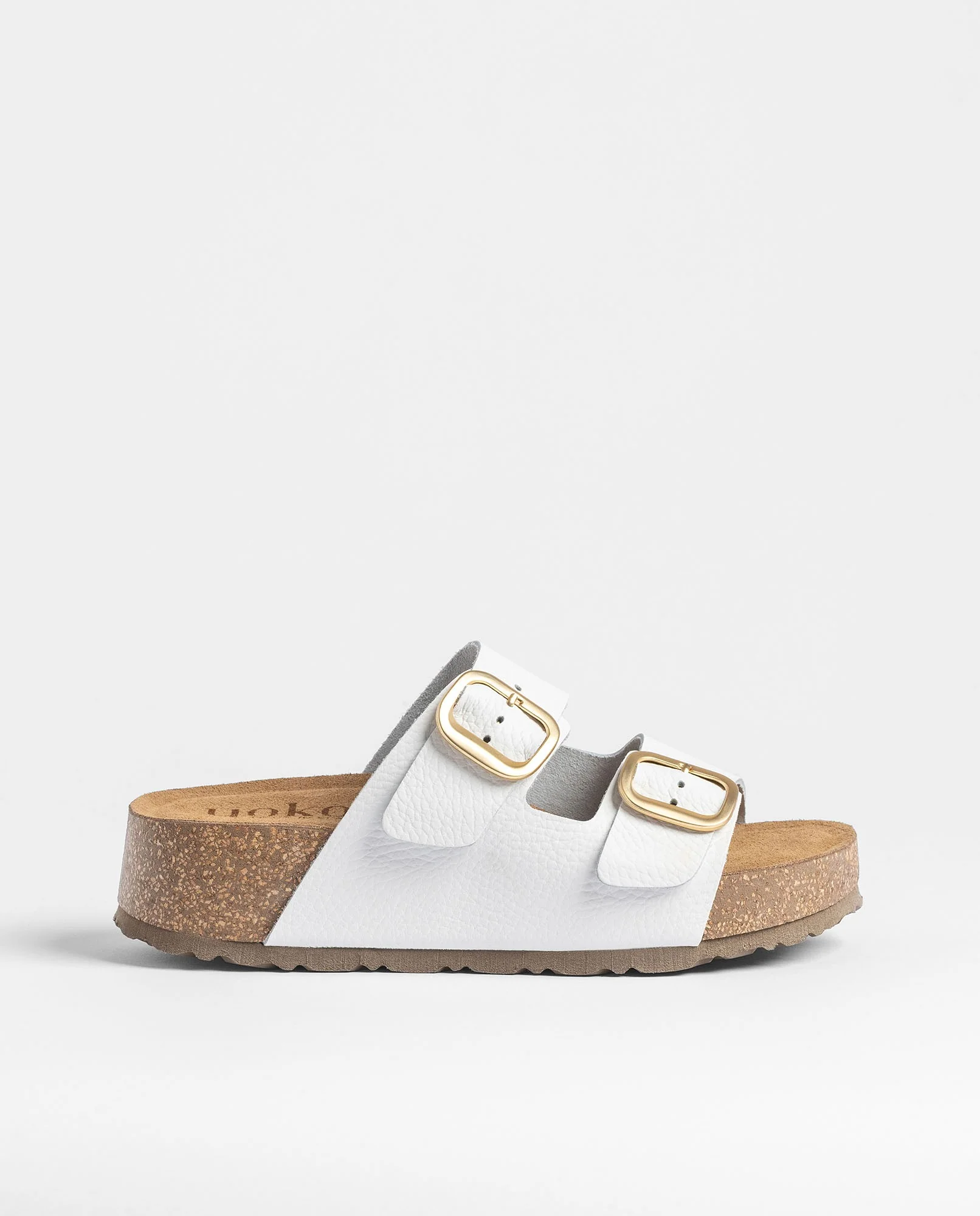 Sandalia plataforma WIWI-003 blanco