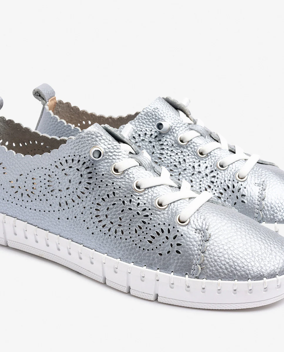Sneaker FLOW-005 plateado - Image 3