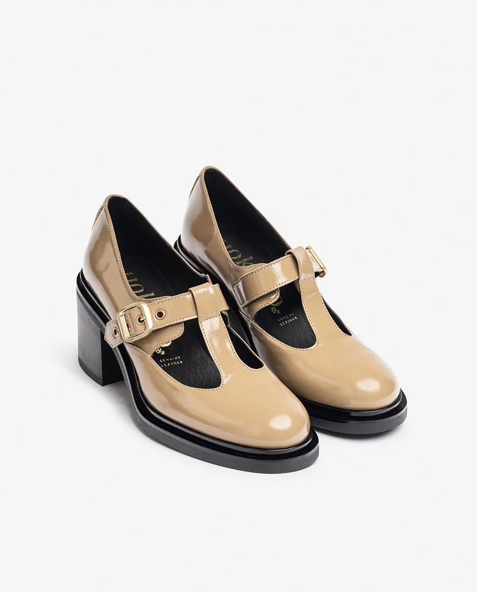 Zapato de tacón ELLA-003 beige - Image 2