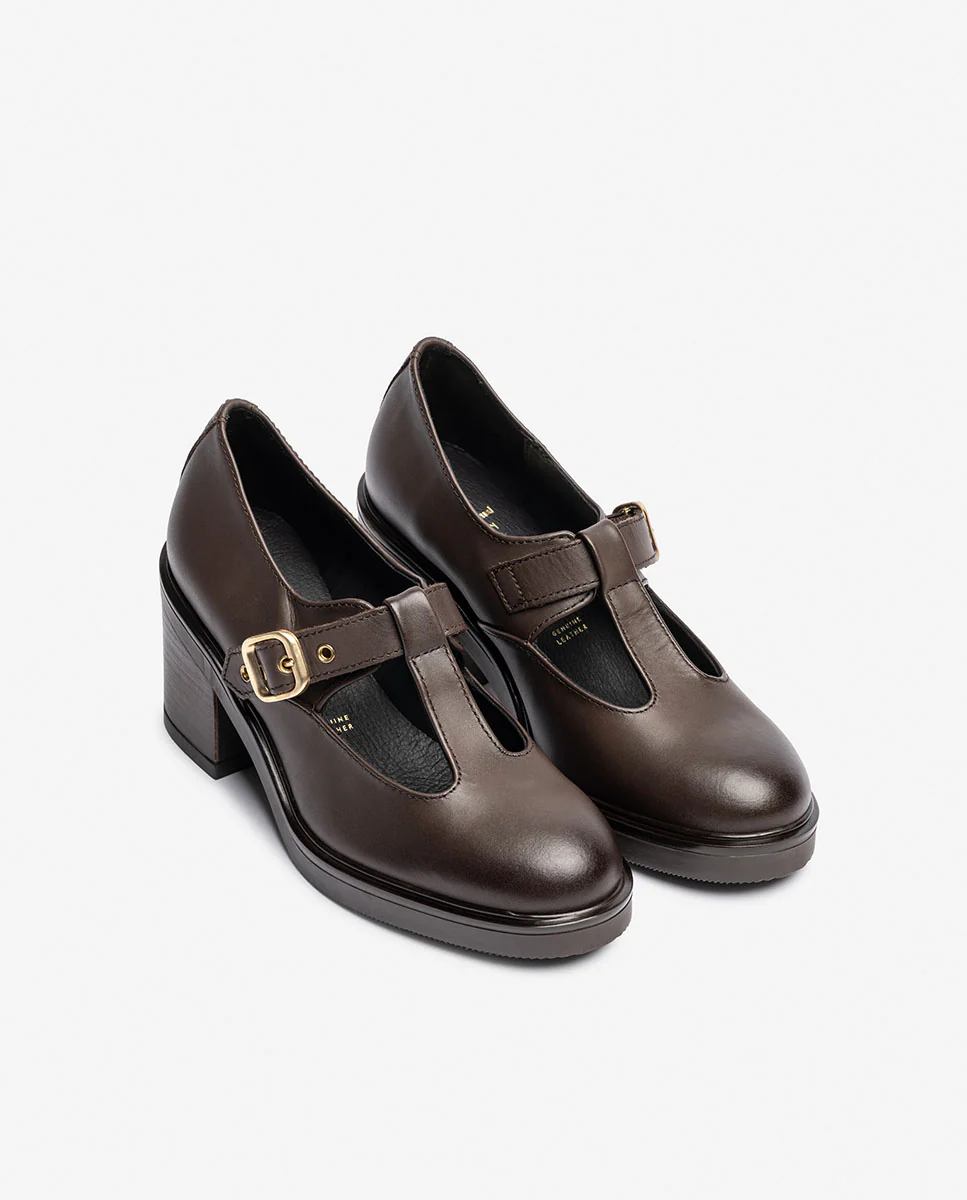 Zapato de tacón ELLA-003 marrón - Image 2