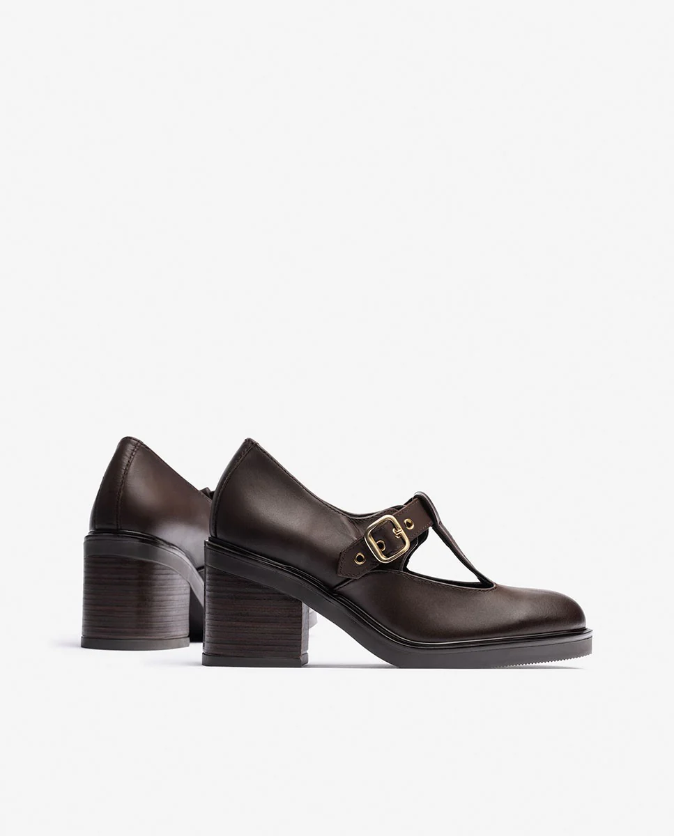 Zapato de tacón ELLA-003 marrón - Image 4
