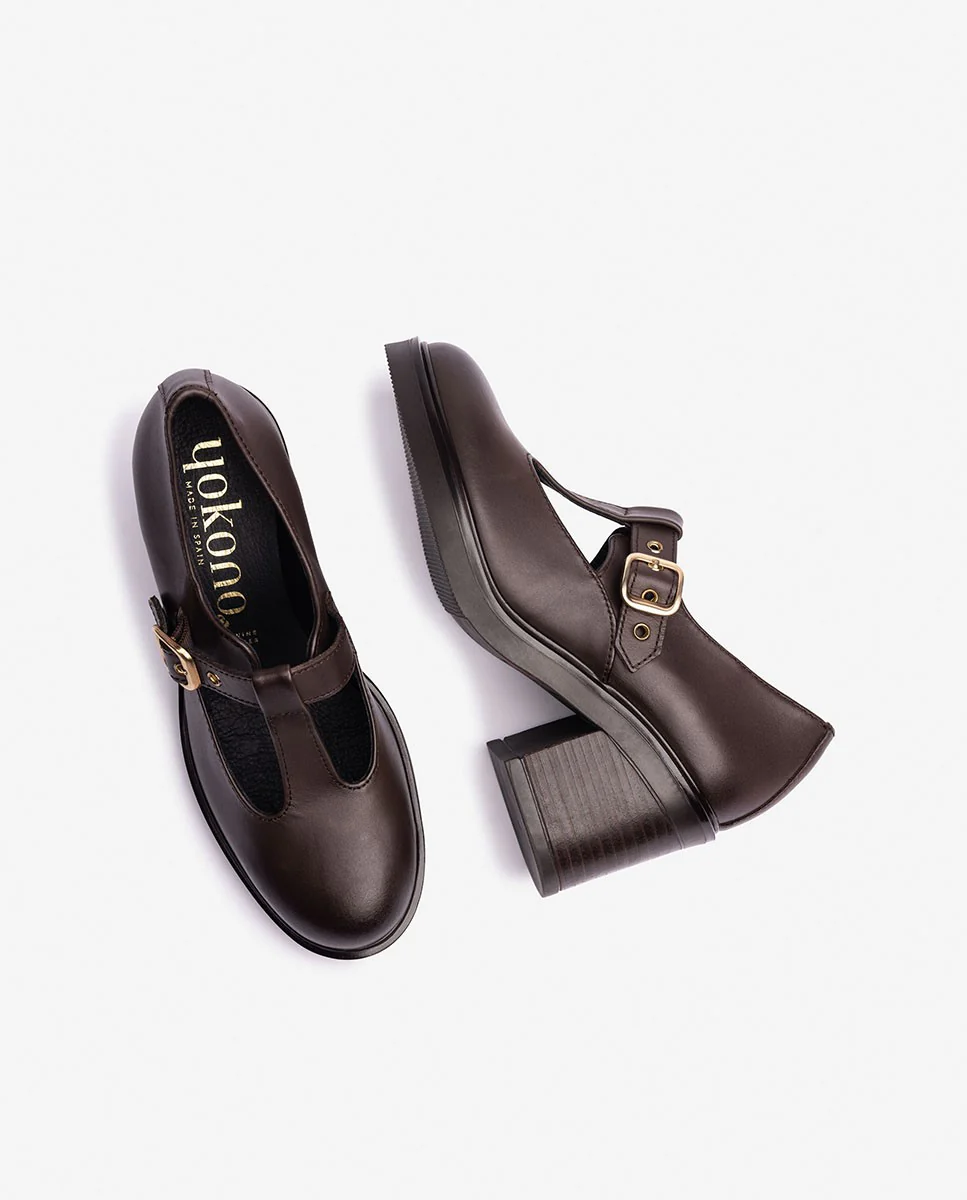 Zapato de tacón ELLA-003 marrón - Image 5