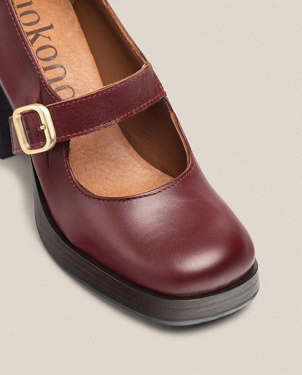 Zapato de tacón KOLIN-010 burdeos - Image 3