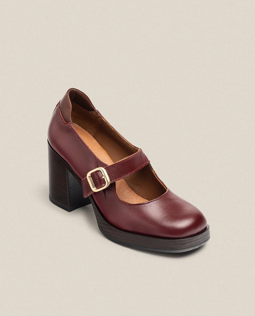 Zapato de tacón KOLIN-010 burdeos - Image 5