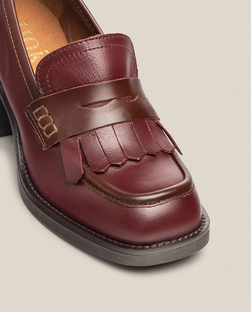 Zapato de tacón LANDAS-006 burdeos - Image 3