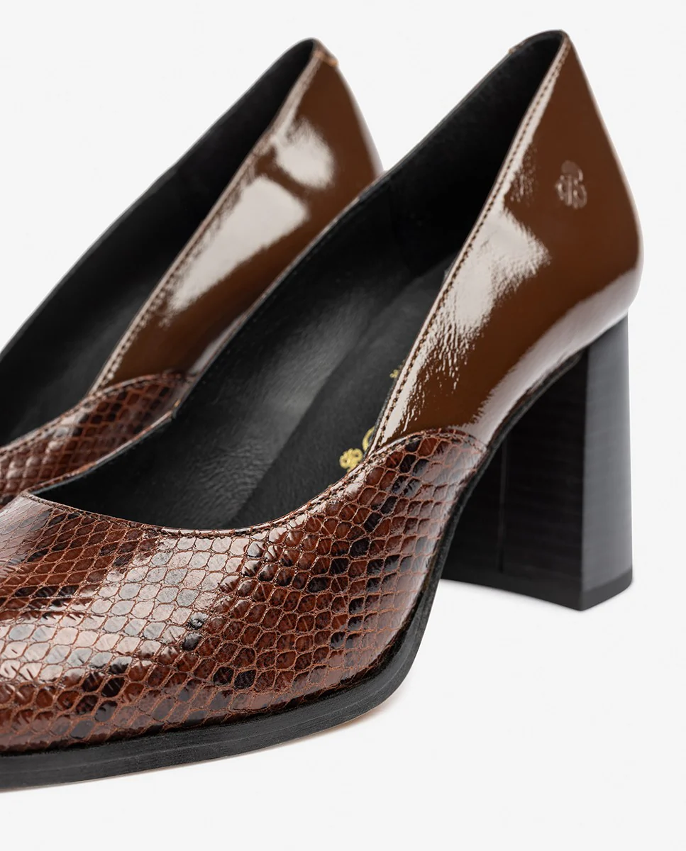 Zapato de tacón LOIR-004 marrón - Image 3