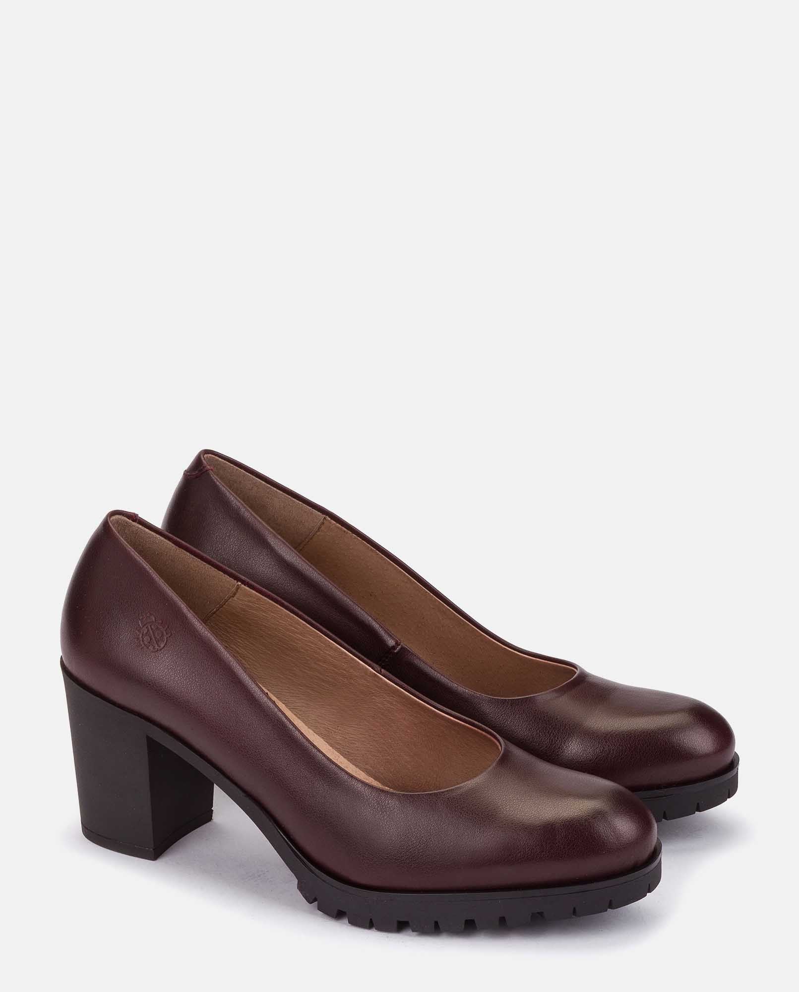 Zapato de tacón PRAGA-020 burdeos - Image 3