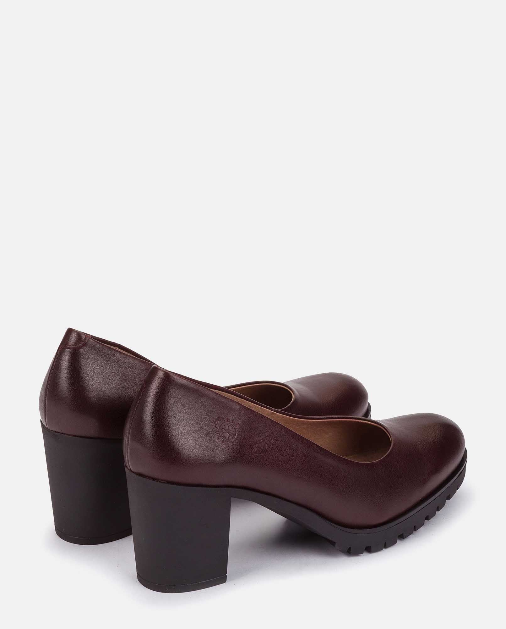 Zapato de tacón PRAGA-020 burdeos - Image 4