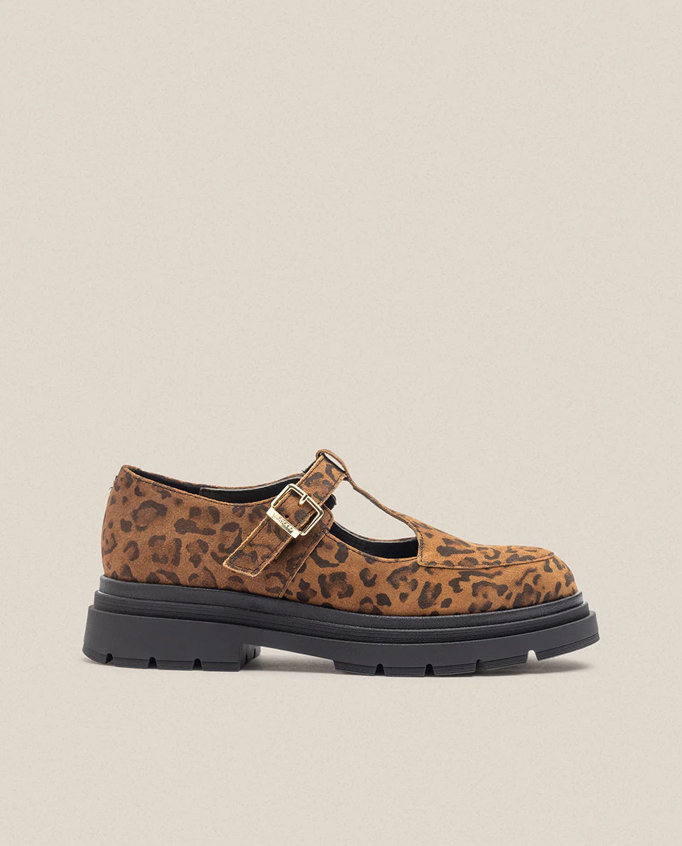 Zapato plano CHAM-003 leopardo