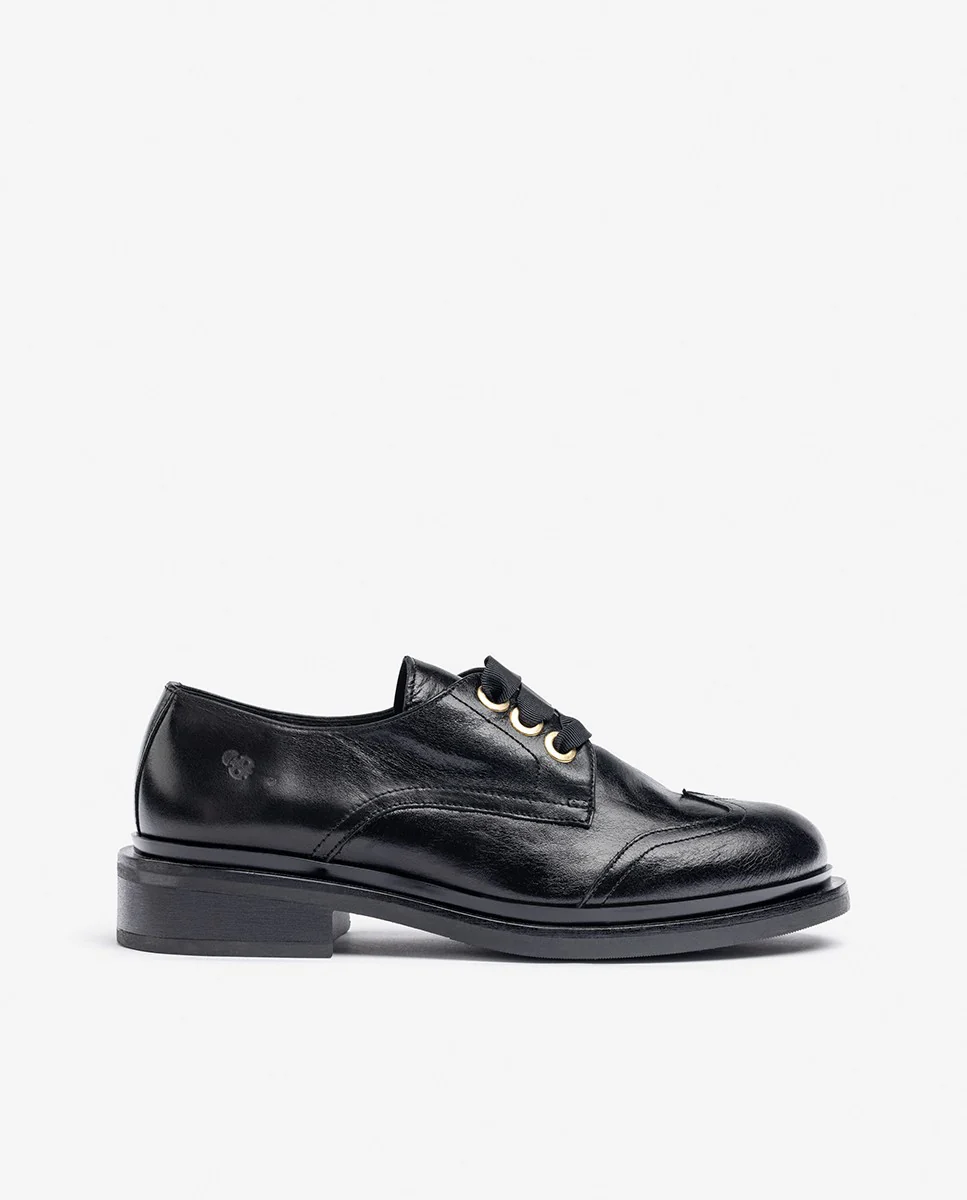 Zapato plano LEI-004 negro