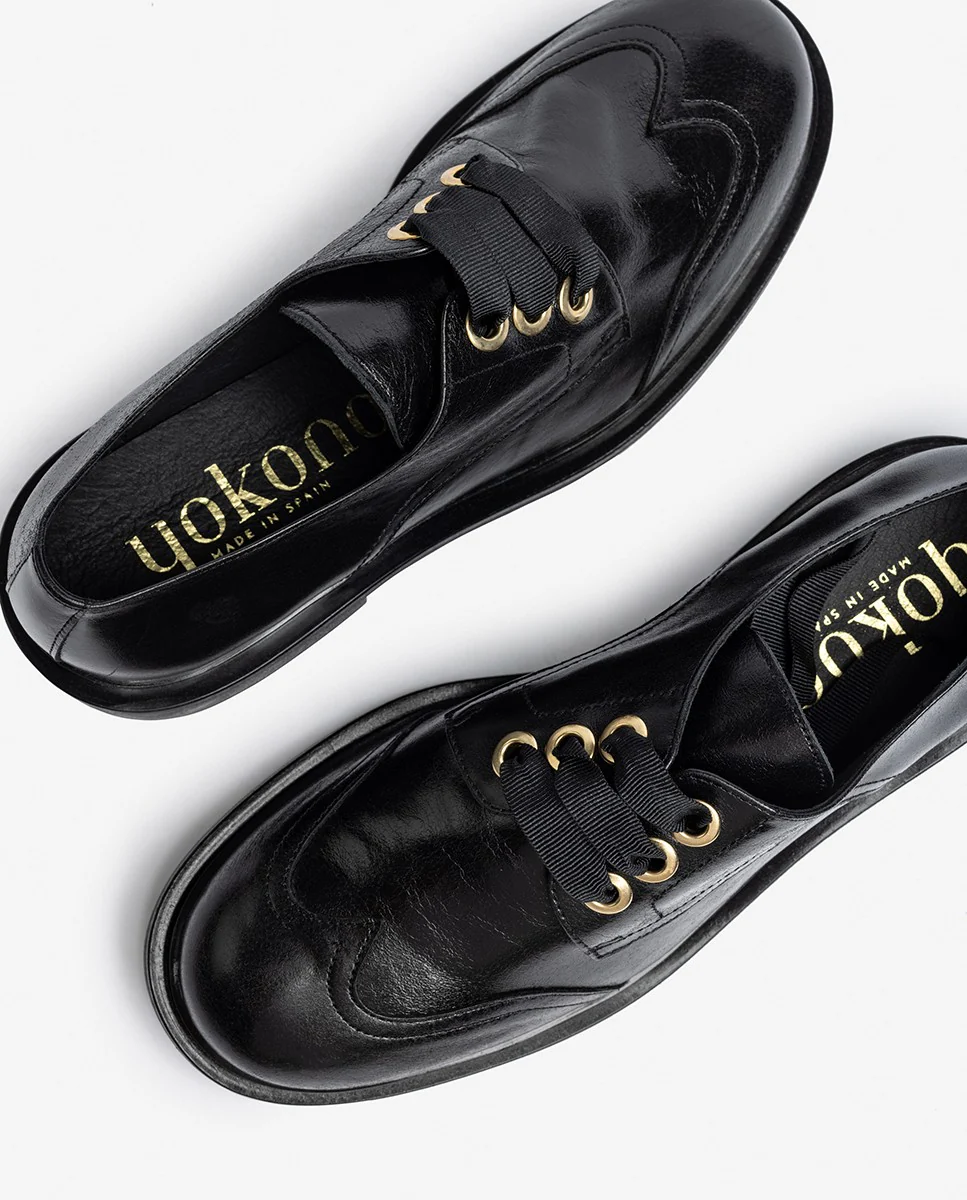 Zapato plano LEI-004 negro - Image 5