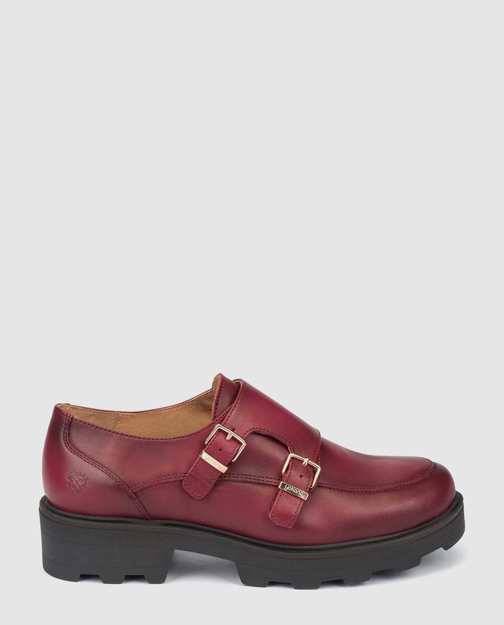 Zapato plano Madrid 003 burdeos