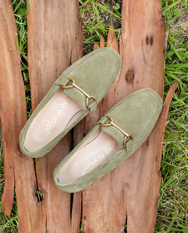Zapato plano Regina 002 verde